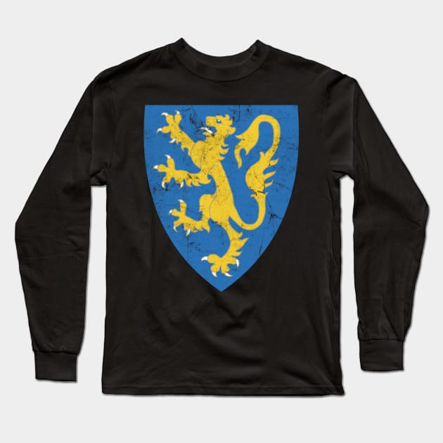 Kingdom of Galicia–Volhynia - Vintage Distressed Style Long Sleeve T-Shirt by DankFutura